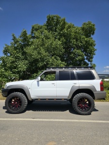 Portbagaj Slim Nissan Patrol Y61 GU3 si GU4 Lung, 216 x 126 cm, Aluminiu, cu sine T-Slot, AQM4WD T40 - Img 3