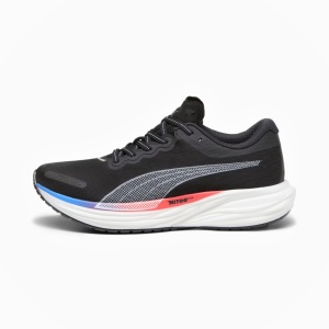 Puma - pantofi alergare pentru barbati Deviate Nitro 2 - negru alb albastru Ultra portocaliu oridee - Img 3