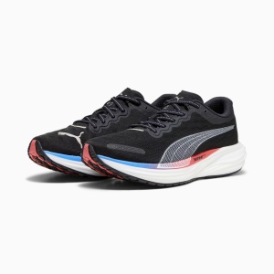 Puma - pantofi alergare pentru barbati Deviate Nitro 2 - negru alb albastru Ultra portocaliu oridee - Img 6
