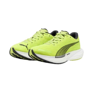 Puma - pantofi alergare pentru barbati Deviate Nitro 2 - verde fluo Lime Pow negru alb - Img 6