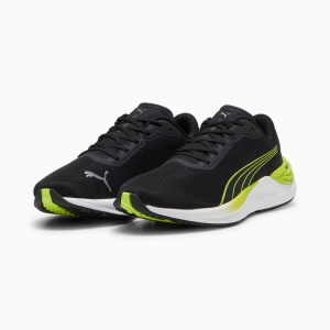 Puma - pantofi alergare pentru barbati Electrify NITRO 3 - negru verde fluo Lime Pow alb - Img 6
