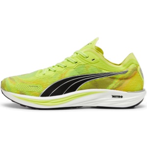 Puma - pantofi alergare pentru barbati Liberate NITRO 2 - Psychedelic Rush - verde fluo Lime Pow negru potocaliu - Img 3