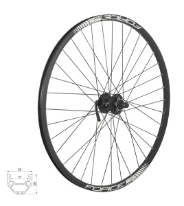 Roata fata 26 Force Basic Disc 559x19 butuc Shimano HBM475
