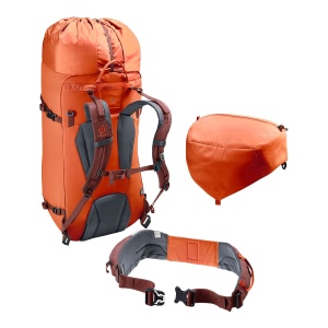 Rucsac Alpinism Femei Deuter Guide 42+8L SL Papaya-Redwood - Img 4