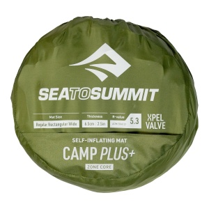 Saltea Sea to Summit Camp Plus Self Inflating Rectangular Wide Sleeping Pad Regular 183 CM Olive - Img 4