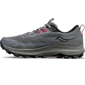 Saucony - pantofi alergare pentru femei Peregrine 13 GTX - gri Gravel negru - Img 3
