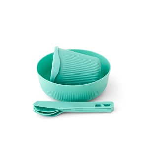 Set Vase De Gatit Sea To Summit Passage Dinnerware Set 1 Person [6 Piece] Aqua Sea Blue - Img 2