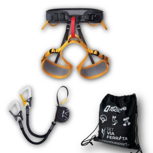 Set Via Ferrata Singing Rock Ferrata Versa II + Husa