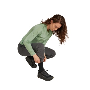 Sosete Drumetie Femei Icebreaker Merino Hike+ Liner Crew Negru - Img 2