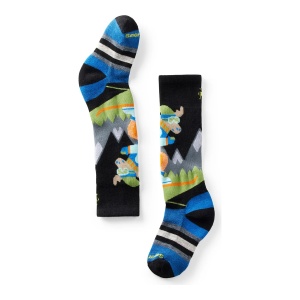 Sosete Schi Copii Smartwool Wintersport Mountain Moose Over The Calf Black