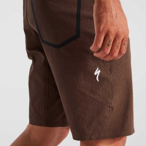 Specialized - Pantaloni ciclism scurti pentru barbati Adventure pants - maro doppio - Img 3