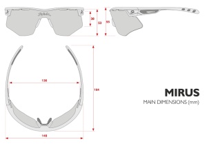 Spiuk - ochelari soare sport fotocromatici Mirus, lentile Lumiris II, transparente- rama alba - Img 3