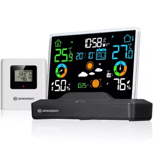 Statie meteo color Bresser 7007620, control radio