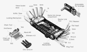 Topeak - set chei bicicleta Mini PT 30 multitool - auriu - Img 7
