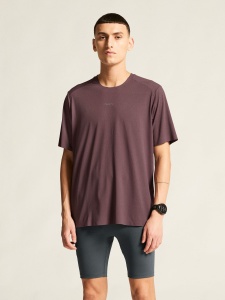 Tricou alergare Craft Hypervent Tee - mov | ventilație maximă - Img 2