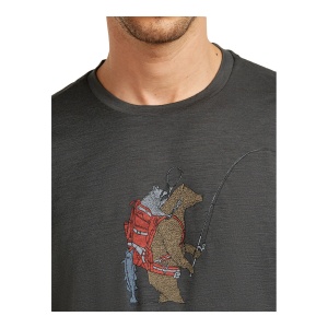 Tricou Barbati Icebreaker Merino 150 Tech Lite Bear Catch Negru - Img 5