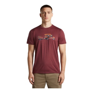 Tricou Barbati Icebreaker Merino 150 Tech Lite Transportage Bordeaux