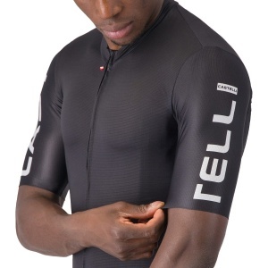 Tricou ciclism Castelli Entrata Apex bărbați - negru cu alb - Img 3
