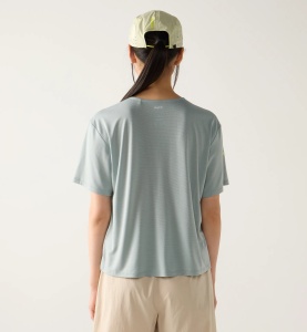 Tricou crop Haglöfs L.I.M Delta Crop Tee damă - verde - Img 2