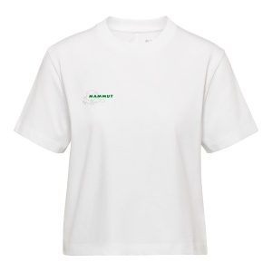 Tricou Femei Mammut Base Cropped Glacier Alb - Img 2