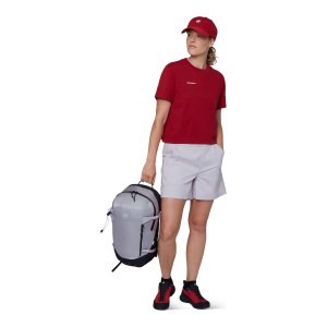 Tricou Femei Mammut Base Cropped Mini Logo Rosu - Img 6