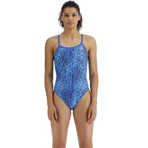 TYR - costum baie intreg pentru femei - Atolla Diamondfit - albastru multicolor - Img 12