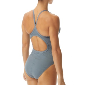 TYR - costum baie intreg pentru femei Durafast one Diamondfit - gri intens - Img 3