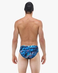 TYR - costum inot copii tip slip - Durafast Lite Brief Seismo - Blue | Green - 24 - Img 6