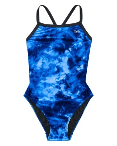 TYR - costum inot intreg pentru fete - Durafast Lite Diamondfit Miasma Swimsuit - Blue - 24
