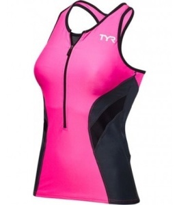 TYR - maiou triatlon - Tri Tank Comp W - gri roz
