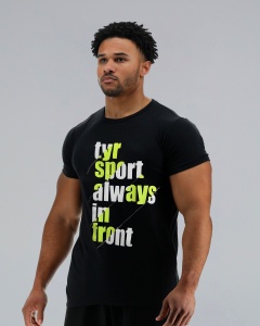 TYR - tricou casual - Graphic Tee - negru I lime - Img 3