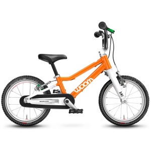 Woom - bicicleta copii 14" Woom 2, varsta recomandata 3-4,5 ani (95-110cm) - 5kg - portocaliu flame orange