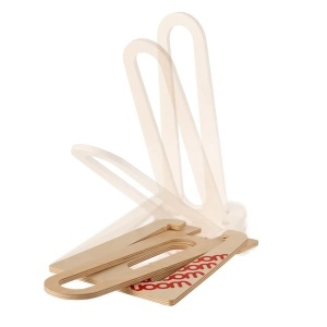 Woom - suport bicicleta pe podea tip Rastel lemn pentru biciclete Woom 1,2,3 - maro deschis lemn - Img 2