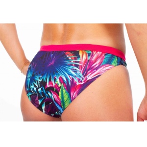 Z3R0D - slip Costum baie femei two pieces - verde roz albastru tropadelic - Img 4
