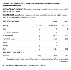 226ers - gel energie - High Fructose Gel - banana - 80gr - Img 18