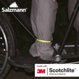 Accesorii Reflectorizante Salzmann 3M - Cleme, nylon flexibil, prindere peste pantalon, set 2buc, verde fosfor. - Img 4