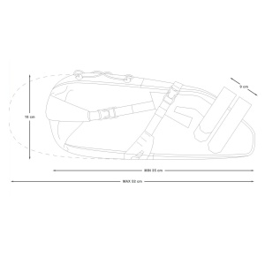 Apidura - geanta bicicleta cu prindere sub sa, Expedition Saddle Pack 17 litri - gri negru galben - Img 2