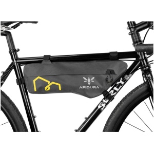 Apidura - geanta cadru bicicleta Expedition Frame Pack 3 litri (pentru cadru compact) - gri negru - Img 1