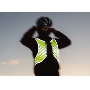 Apidura - vesta reflectorizanta ciclism Packable Visibility Vest, dimensiune S-M - verde fluo gri - Img 9