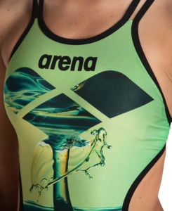 Arena - costum inot femei intreg - One Double Cros - Soft Green | Multi - 32 - Img 6