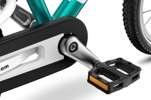 Bicicleta copii Woom 2 Go cu roti 14" verde Metallic Turquoise Petrol - Img 34