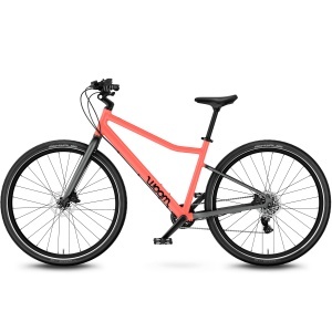 Bicicleta copii Woom 6 Explore cu roti 26" Neon Coral - Img 3