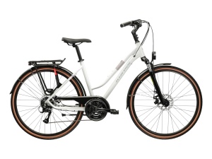 Bicicleta Urban Kross Trans 3.0 ULT.RA 28 inch alba Shimano Acera