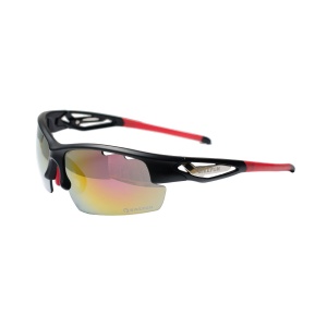 Bikefun Ochelari soare Fly negru-rosu