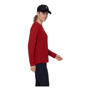 Bluza Femei Mammut Massone Light Longsleeve Dark Mammut Red - Img 4