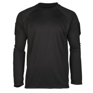 Bluza tactical cu maneca lunga quickdry Mil-Tec , negru - L