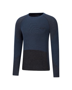 Bluză tehnică CEP Ski Merino Base Layer mânecă lungă | lână merino - black - Img 2