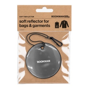 Bookman - reflectorizant moale suspendat - cerc - bags & garments - negru