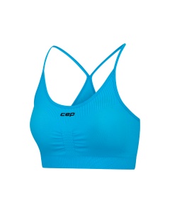 Bustieră alergare CEP Core Run Light Support Bra | susținere ușoară - light blue - Img 10