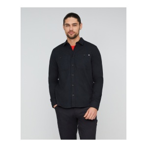 Camasa Barbati Mammut Alvra Plain Longsleeve Black - Img 2